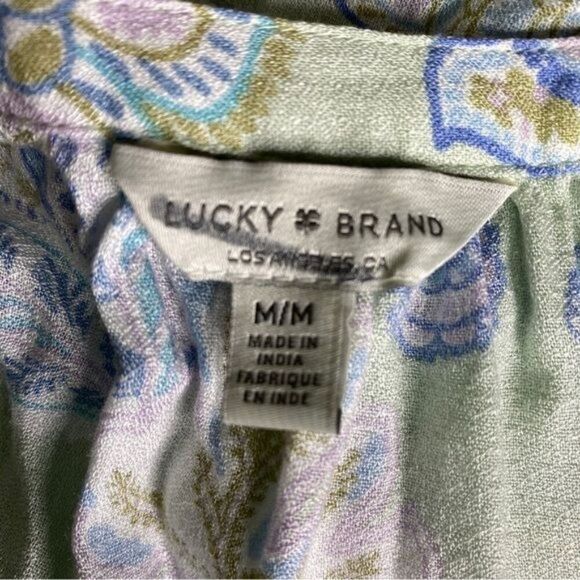 Lucky Brand Long Sleeve Blouse Size Medium - Picture 5 of 5